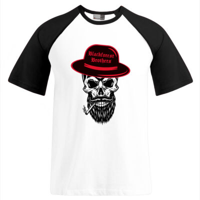  Shirt Baseballstyle - Old Brother with Cigarette -  Bitte eine Nummer größer bestellen. Thumbnail