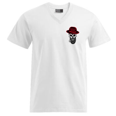 	V - Neck Shirt mit Rückendruck - Old Brother with Cigarette Thumbnail