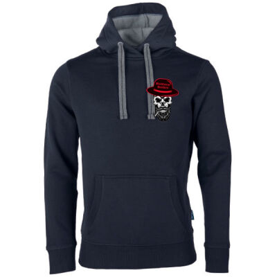 DE LUXE - Hoodie mit Rückendruck - Old Brother with Cigarette - Thumbnail