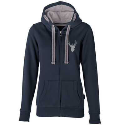  Luxury - Slim Fit - Zipper mit Rückendruck - BfS - Hirsch Schriftzug Thumbnail