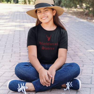 Kids up to date - GIRLS - T-Shirt - BfS - Hirsch Schriftzug Thumbnail