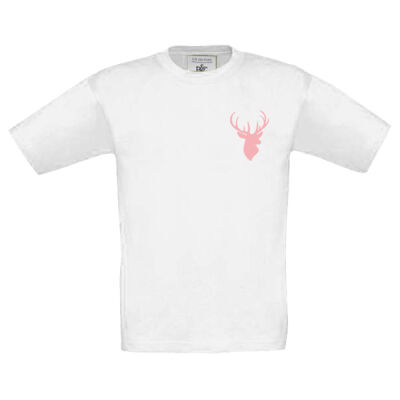 Kids up to date - GIRLS - T-Shirt mit Rückendruck - BfS - Hirsch Schriftzug Thumbnail