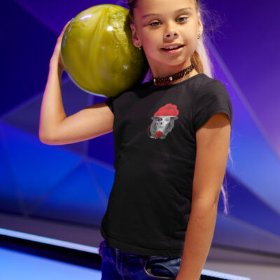 Kids up to date - GIRLS - T-Shirt mit Rückendruck - Schwarzwaldmädel Skull Thumbnail