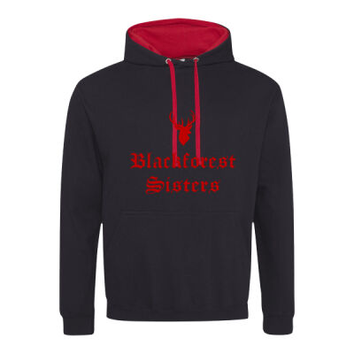  Hoodie - Kapuzenpullover - BfS - Hirsch Schriftzug Thumbnail