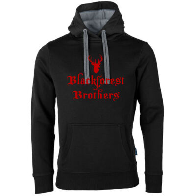 DE LUXE - Sweat Hoodie - Hirsch  Schriftzug  Thumbnail