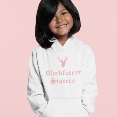 Kids´ Organic Hoodie - BfS - Hirsch Schriftzug Thumbnail