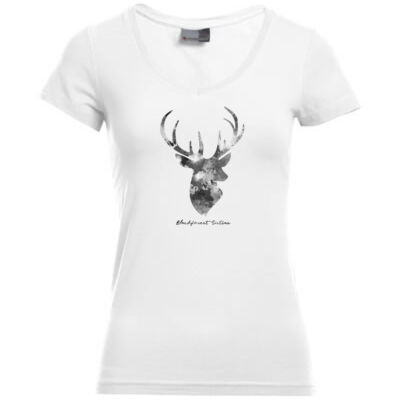 V - Neck Shirt - Slim Fit - bis 3XL - dark deer Thumbnail