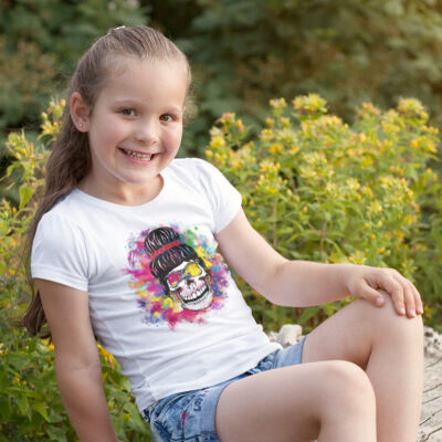 Kids up to date - GIRLS - T-Shirt -  Colored Splash - Old Sister Thumbnail