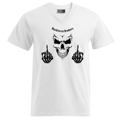 V - Neck  Shirt > Fuck you < Miniaturansicht