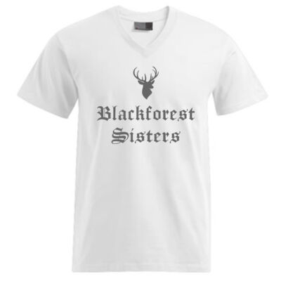 V - Neck - Shirt  Oversize - BfS - Hirsch - Schriftzug Thumbnail