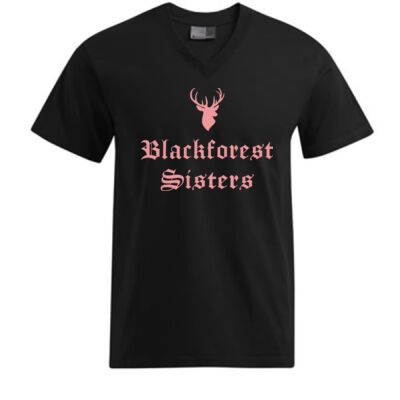 V - Neck - Shirt Oversize - BfS - Hirsch - Schriftzug Thumbnail