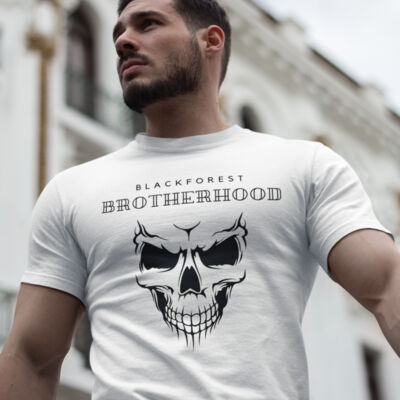 Rundhals Shirt - Brotherhood Skull Thumbnail