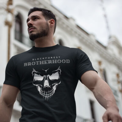 Rundhals Shirt - Brotherhood Skull Thumbnail