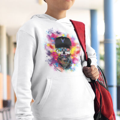 Kids´ Organic Hoodie - color splash - Old Brother Miniaturansicht