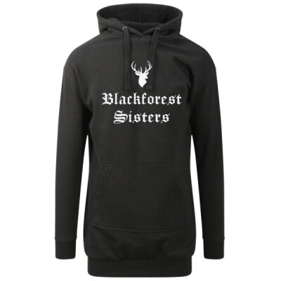 Hoodie Dress - long - BfS - Hirsch Schriftzug Thumbnail