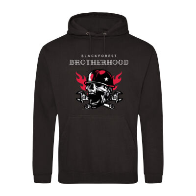 College Hoodie - Brotherhood Skull mit Helm Miniaturansicht