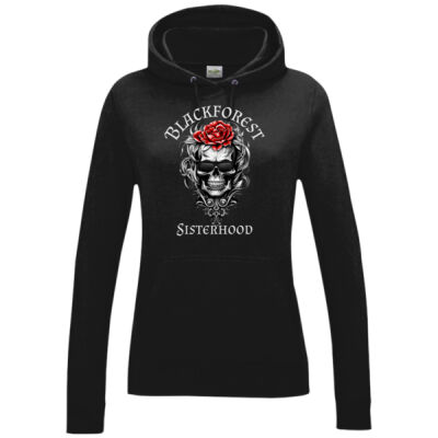 Women´s College Hoodie - Blackforest Sisterhood Red Rose Miniaturansicht