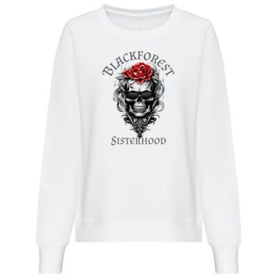 Ladys Sweatshirt - Blackforest Sisterhood Red Rose Thumbnail