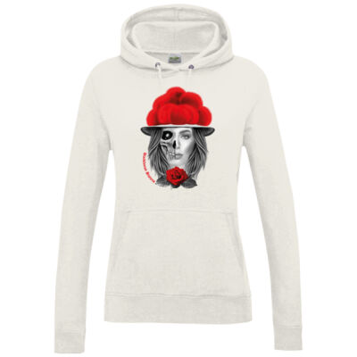 Women´s College Hoodie - Schwarzwaldmädel Skull Miniaturansicht