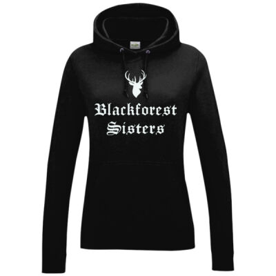 Women´s College Hoodie - BfS - Hirsch Schriftzug Miniaturansicht