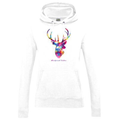 Women´s College Hoodie - colored deer Miniaturansicht