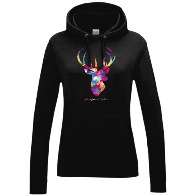 Women´s College Hoodie - colored deer Miniaturansicht