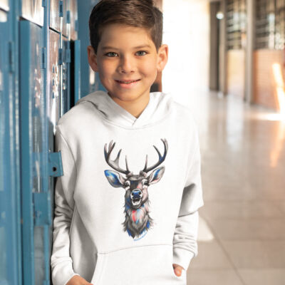 Kids´ Organic Hoodie - Hirsch Miniaturansicht