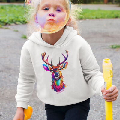 Kids´ Organic Hoodie  - Hirsch Thumbnail