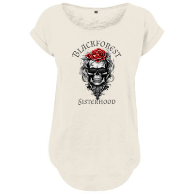 Ladies´ Long Slub Tee - bis 5XL - Sisterhood Red Rose Thumbnail