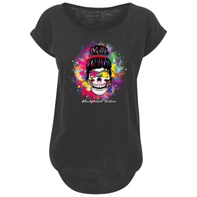 Ladies´ Long Slub Tee - bis 5XL - Color Splash Old Sister Thumbnail
