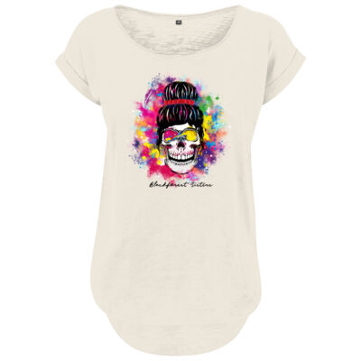 Ladies´ Long Slub Tee - bis 5XL - Color Splash Old Sister Thumbnail