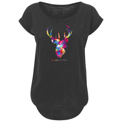 Ladies´ Long Slub Tee - bis 5XL - colored deer Thumbnail