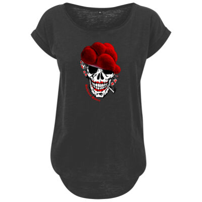 Ladies´ Long Slub Tee - bis 5XL - Old Sister with Cigarette Thumbnail