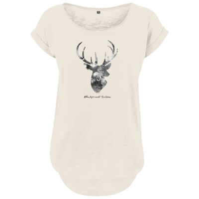 Ladies´ Long Slub Tee - bis 5XL - dark deer Thumbnail