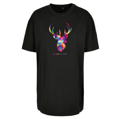Ladies´ Oversized Boyfriend Tee - bis 5XL - colored deer Thumbnail