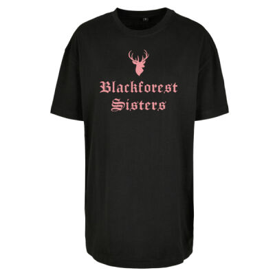 Ladies´ Oversized Boyfriend Tee - bis 5XL - BfS - Hirsch - Schriftzug Thumbnail