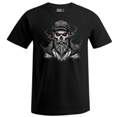 Rundhals Shirt - Skull Head - 2 - Thumbnail