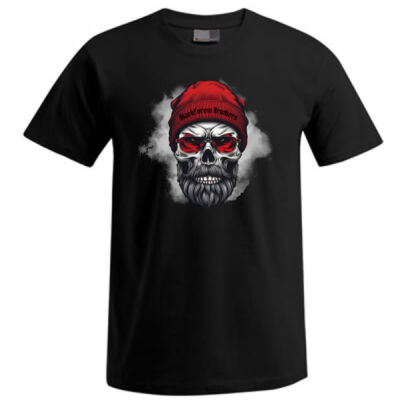 Rundhals Shirt  - Skull Head  - 7 - Thumbnail