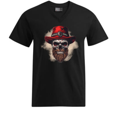 V - Neck - Shirt - Blackforest Brothers - Skull Head - 10 - Thumbnail
