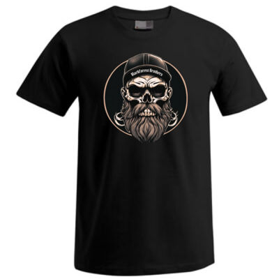 Rundhals Shirt - Skull Head - 15 - Thumbnail