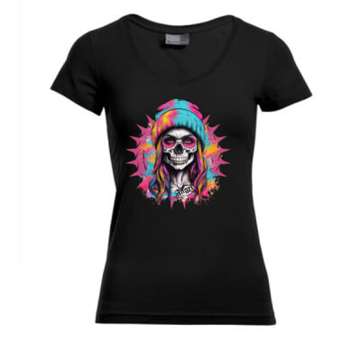 V - Neck Shirt - Slim Fit - bis 3XL - Raven Queen Thumbnail