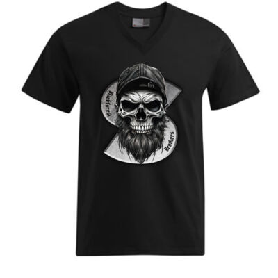 V - Neck Shirt - Nightshade Skull Miniaturansicht