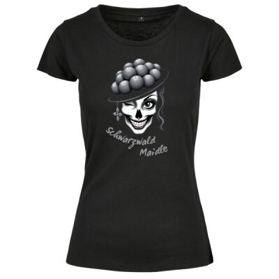 Rundhals Shirt - bis 5XL - Schwarzwaldmaidle Lilith 💀❤️ Thumbnail