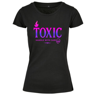 Rundhals Shirt - bis 5XL - Toxic Babe 💀🔥 Thumbnail