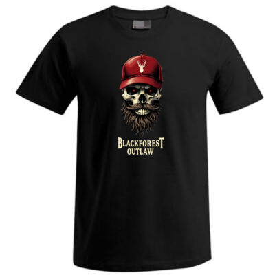 Rundhals Shirt - Blackforest Outlaw -  Thumbnail
