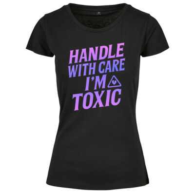 Rundhals Shirt - bis 5XL - Toxic Woman ⚠️💀 Thumbnail