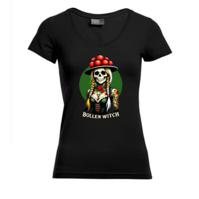 V - Neck Shirt - Slim Fit - bis 3XL - Bollen Witch -  Thumbnail