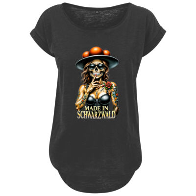 Ladies´ Long Slub Tee - bis 5XL - Made in Schwarzwald - Thumbnail