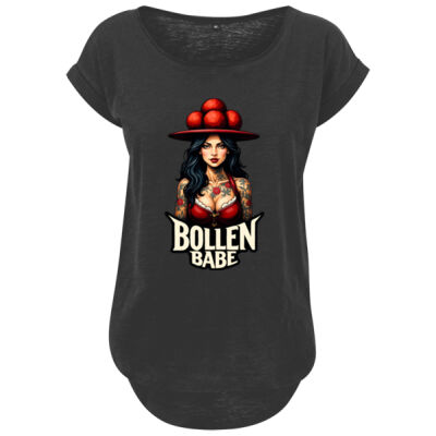 Ladies´ Long Slub Tee - bis 5XL - Bollen Babe - Thumbnail