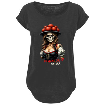 Ladies´ Long Slub Tee - bis 5XL - Queen of the Blackforest - Thumbnail